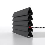 Ламели для забора жалюзи Luxe Л RAL 7024 – покрытие матовое, толщина 0,45 мм в Омске  | фото 1