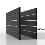 Планкен для забора 120 mm RAL 7024 – покрытие матовое, толщина 0,45 мм в Омске  | фото 1