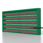 Планкен для забора Printec под дерево 120 mm RAL 6002 – покрытие полиэстер, толщина 0,45 мм в Омске  | фото 1