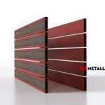Планкен для забора Printec под дерево 120 mm RAL 3009 – покрытие матовое, толщина 0,45 мм в Омске  | фото 3