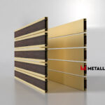 Планкен для забора Printec под дерево 120 mm RAL 1014 – покрытие матовое, толщина 0,45 мм в Омске  | фото 3