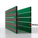 Планкен для забора Printec под дерево 120 mm RAL 6002 – покрытие полиэстер, толщина 0,45 мм в Омске  | фото 4