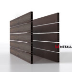 Планкен для забора Printec под дерево 120 mm RAL 8017 – покрытие порошковое, толщина 0,45 мм в Омске  | фото 2