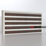 Планкен для забора Printec под дерево 120 mm RAL 9002 – покрытие матовое, толщина 0,45 мм в Омске  | фото 3