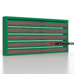 Планкен для забора Printec под дерево 120 mm RAL 6002 – покрытие полиэстер, толщина 0,45 мм в Омске  | фото 3