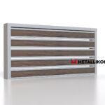Планкен для забора Printec под дерево 120 mm RAL 7004 – покрытие порошковое, толщина 0,45 мм в Омске  | фото 3
