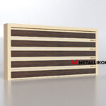Планкен для забора Printec под дерево 120 mm RAL 1015 – покрытие порошковое, толщина 0,45 мм в Омске  | фото 4