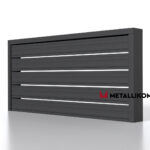 Планкен для забора ранчо 120 mm RAL 7024 – покрытие порошковое, толщина 0,45 мм в Омске  | фото 4