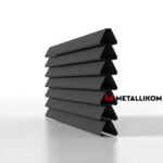 Ламели для забора жалюзи Premium U RAL 7024 – покрытие полиэстер, толщина 0,45 мм в Омске  | фото 2